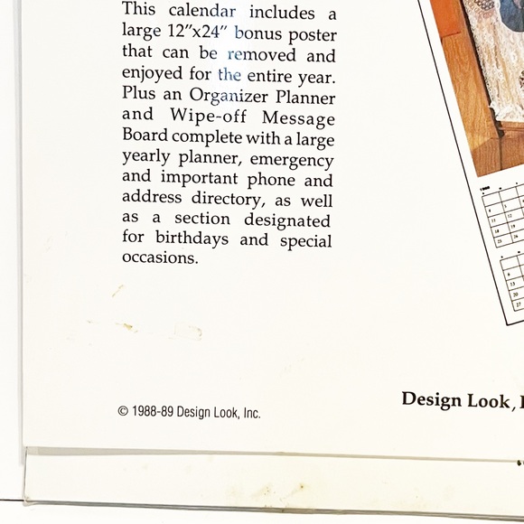 Vintage 1989 Calendar Pictures of Cats Dressed Up in Clothes Kitty Cute Kitten - Picture 4 of 16